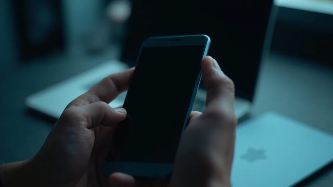 An Android device prepared for an APK install